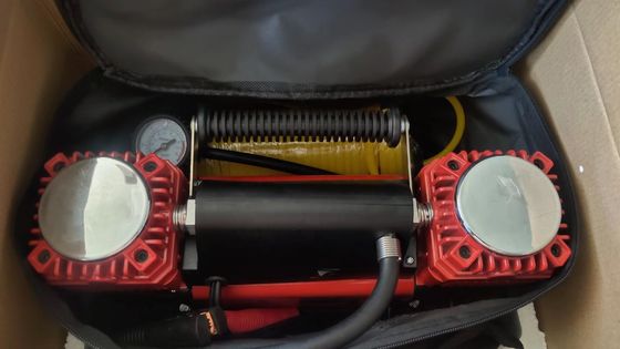 DC 12V Scooter Air Pump Πυροσβεστήρας ελαστικών με βαρύ σχέδιο διπλού κυλίνδρου